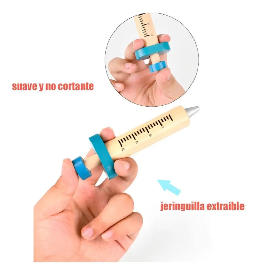 Set de Doctor y Dentista de Madera · 20 Piezas