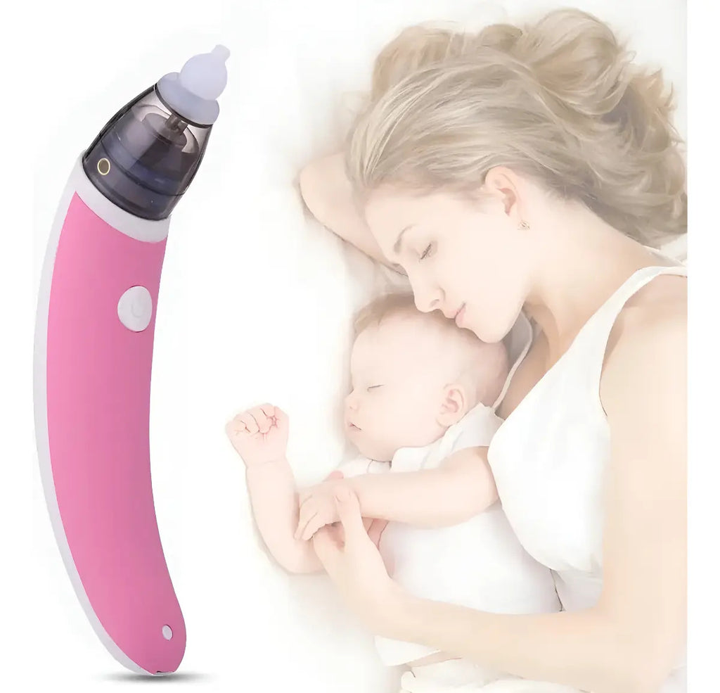 Aspirador Nasal Eléctrico USB con Base Blanca