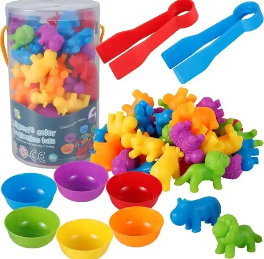 Juego de Clasificación de Animales y Colores · 44 Piezas