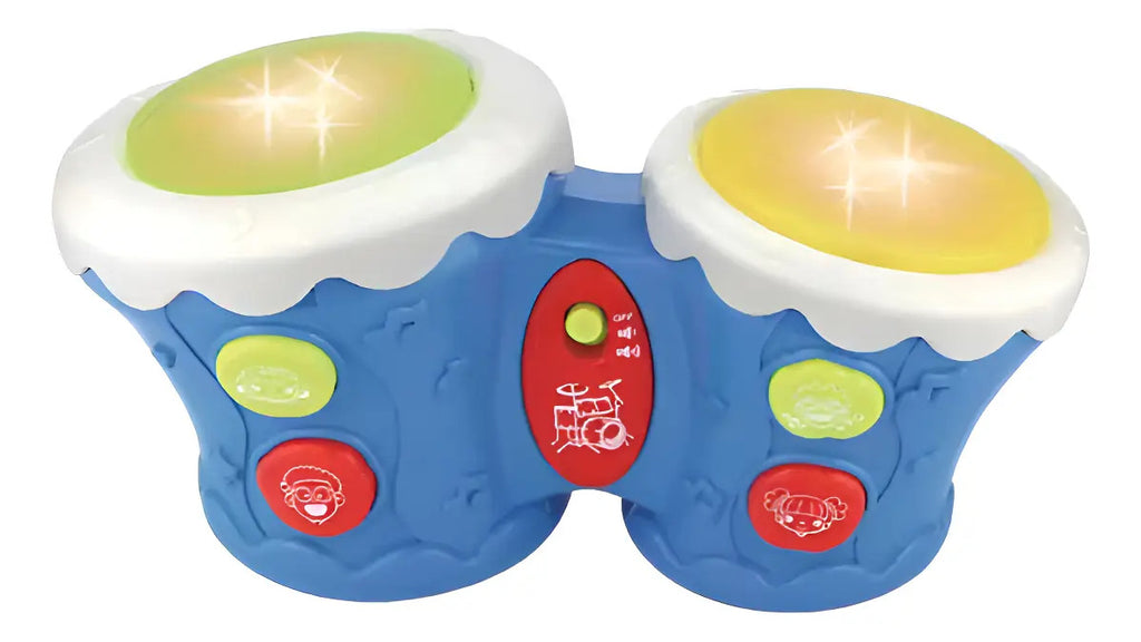 Tambor Doble Musical de Juguete con Luces