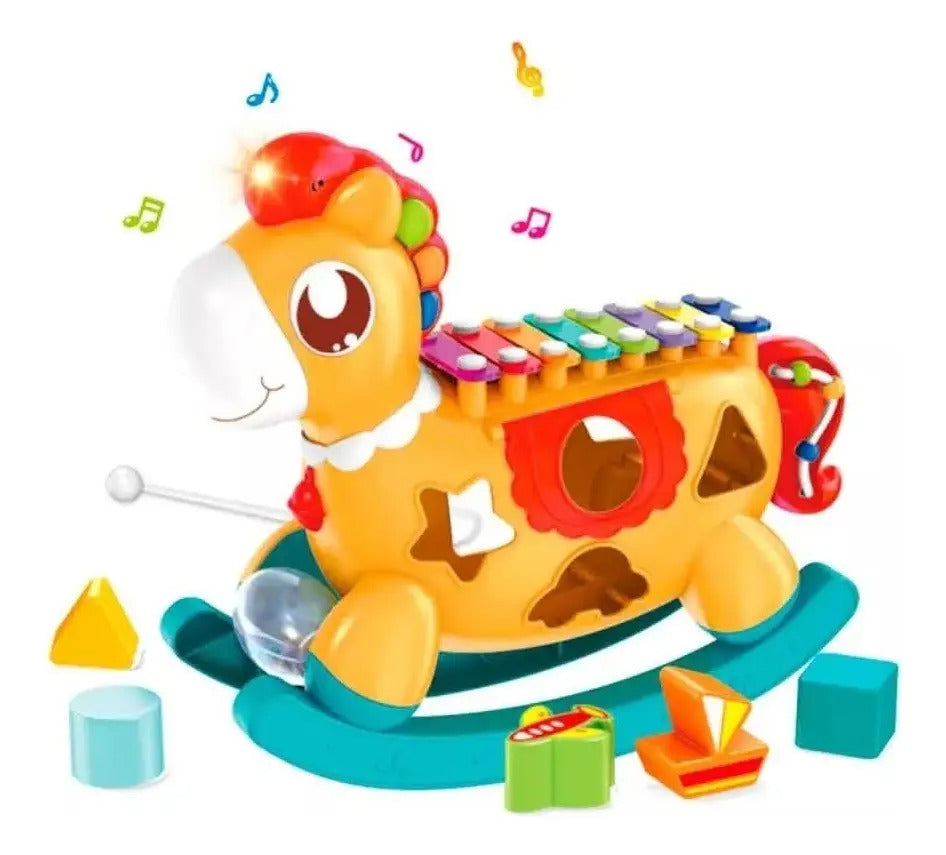 Pony Musical con Xilófono y 7 Accesorios
