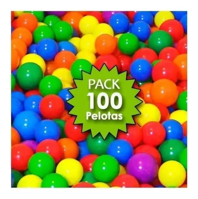 Pack de 100 Pelotas Plásticas para Piscina y Corral