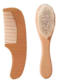 Set de Peine y Cepillo de Madera para Bebé