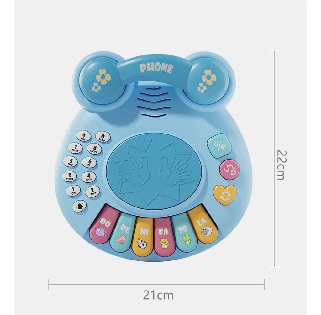 Teléfono, Piano y Batería Musical de Juguete