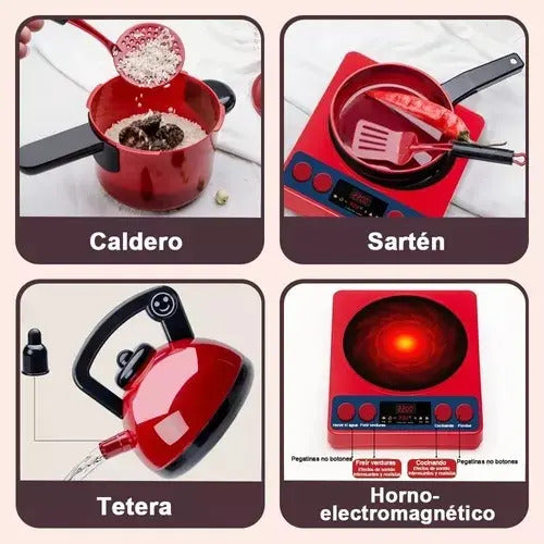 Set de Cocina de Juguete con Utensilios · 61 Piezas