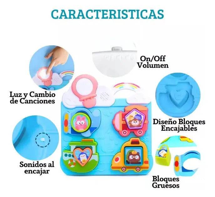 Tablero Musical de Encajes para Bebé · 9 Piezas