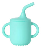 Vaso de Silicona con Rosca, Asas y Bombilla · 150 ml
