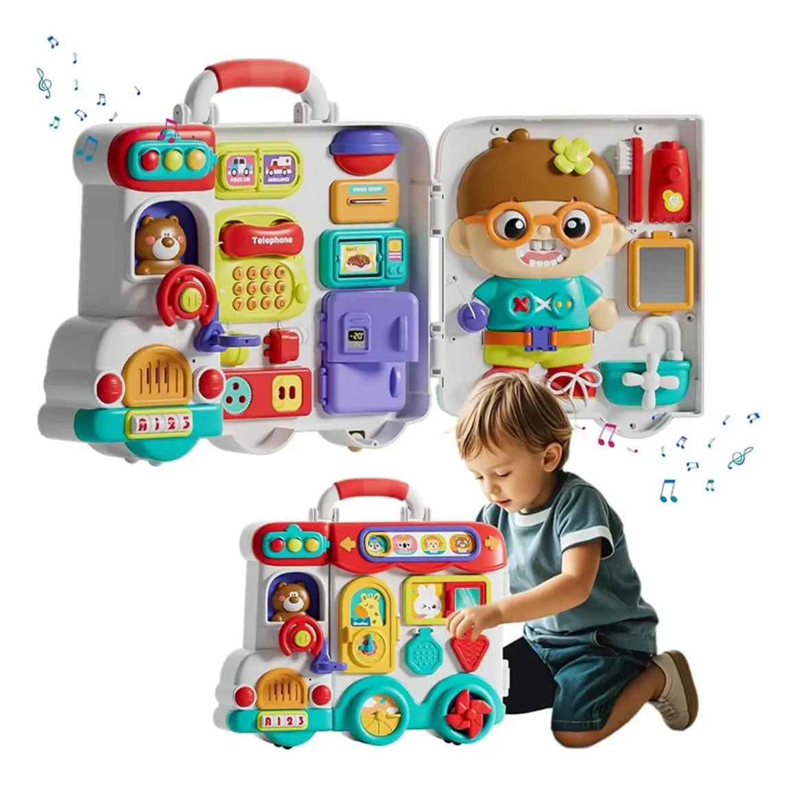 Tablero Busy Car de Actividades 56 en 1