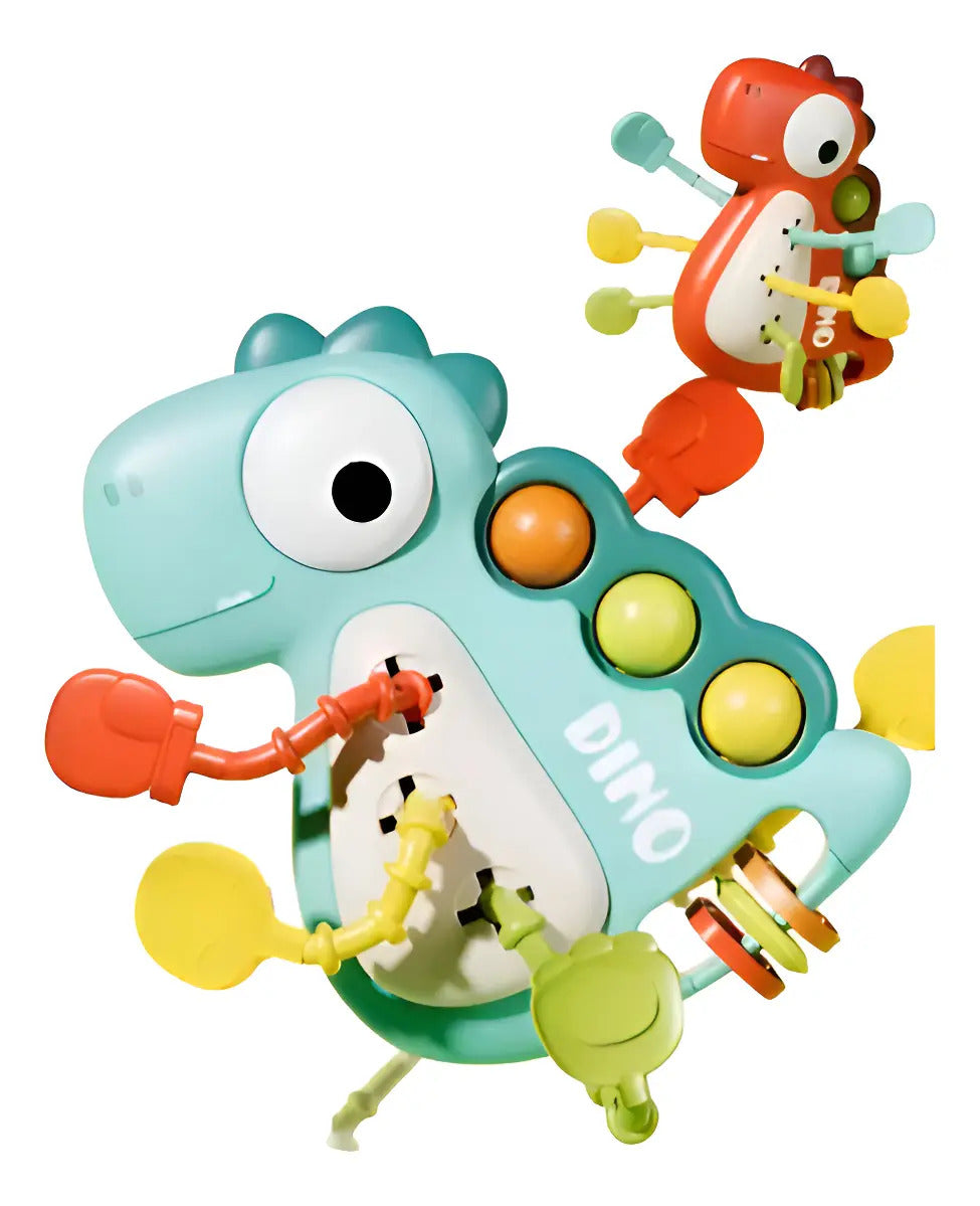 Juguete Sensorial de Cuerdas · Diseño Dinosaurio