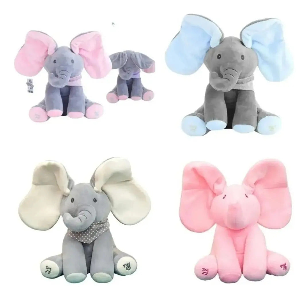 Peluche Elefante Musical que Mueve las Orejas