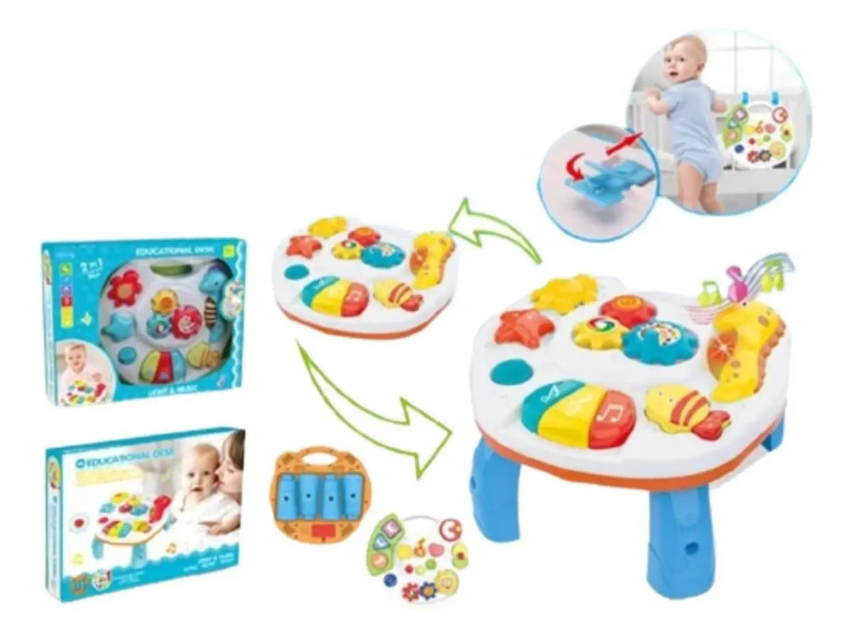 Mesa Didáctica Musical para Bebé Diseño Caballito de Mar