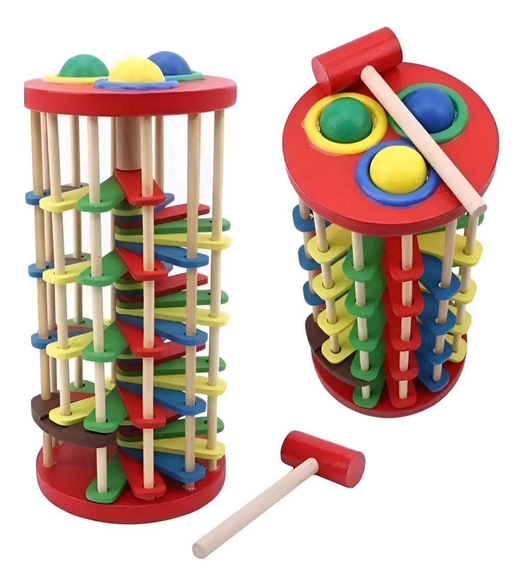 Torre de Madera con Martillo para Niños