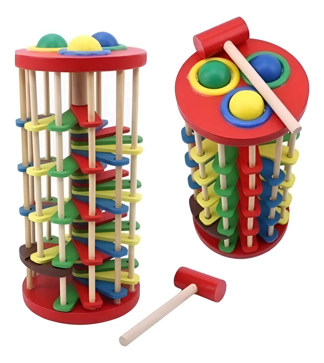 Torre de Madera con Martillo para Niños