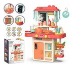 Cocina de Juguete Rosada con Agua y Sonido · 42 Piezas