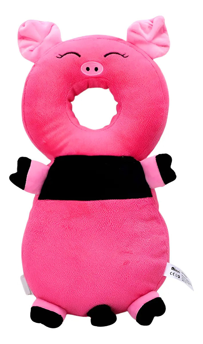 Cojín tipo mochila Cerdita Rosa