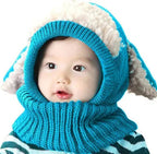 Gorro de Invierno con Cuello Diseño Ovejita