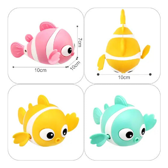 Set de 3 Juguetes de Baño a Cuerda