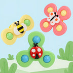 Set de 3 Spinners Giratorios con Ventosa para Bebé