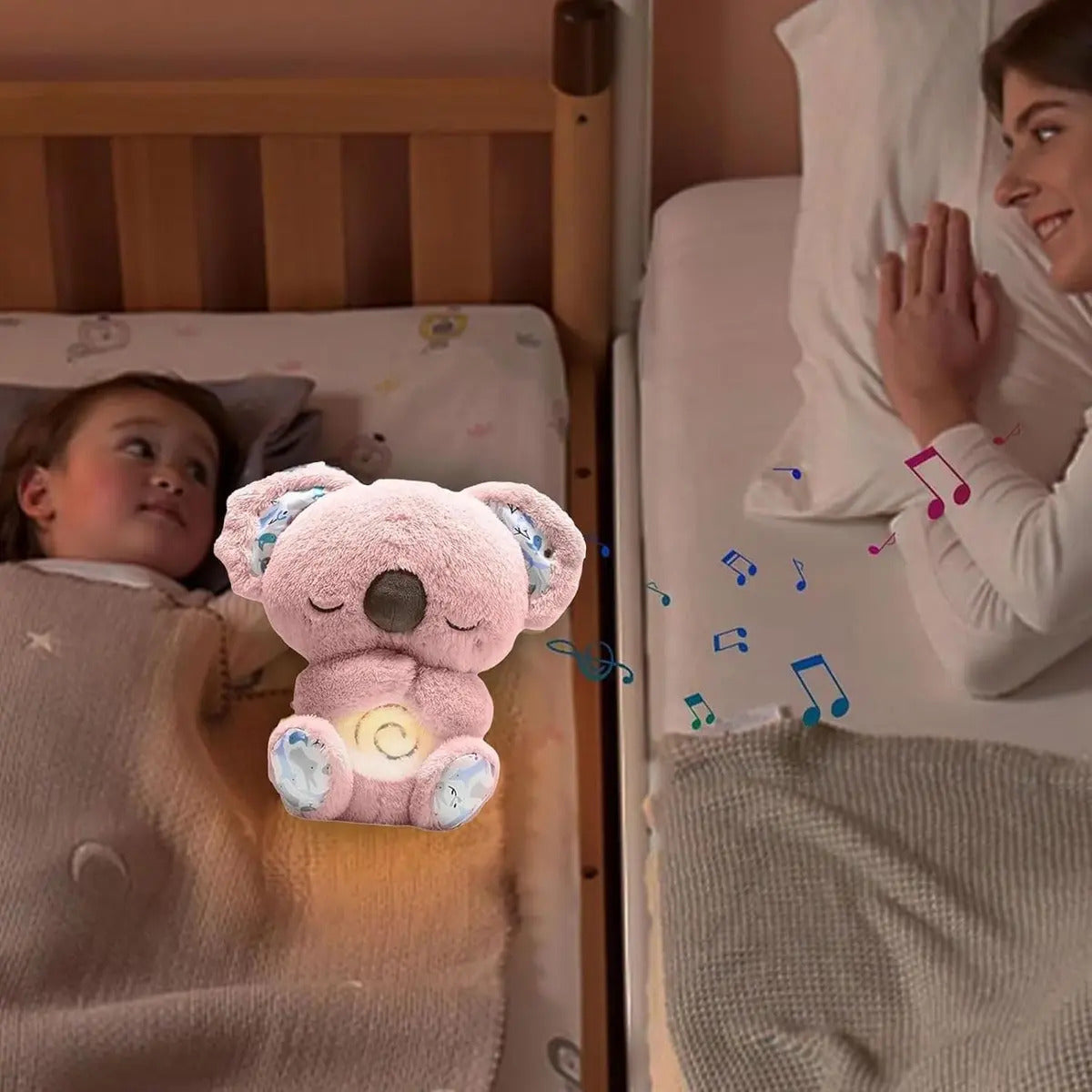 Peluche Koala con Movimiento, Luz y Sonido · Rosa o Gris