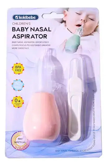 Set de Aspirador Nasal Manual y Pinza para Bebé