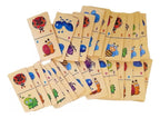 Dominó de Madera Infantil de Insectos · 28 Fichas