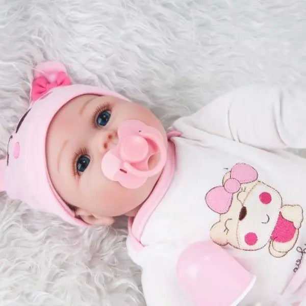 Muñeca Reborn de 55 cm con Accesorios Diseño Osito