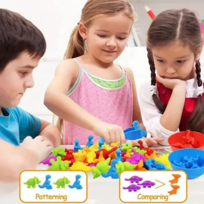 Juego de Clasificación y Conteo · Familia o Dinosaurios