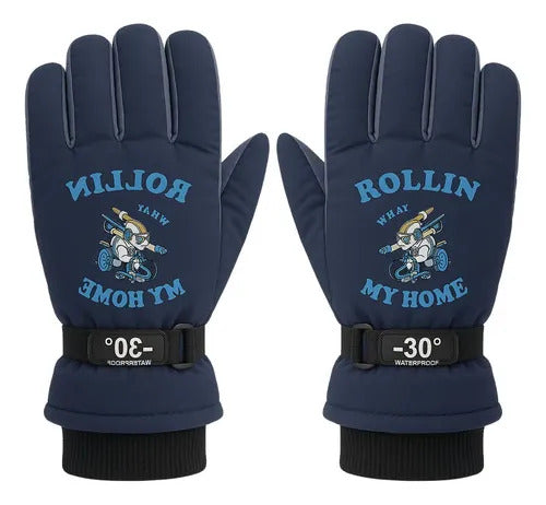 Guantes y Antiparras para Nieve · Talla Infantil 7 a 10 Años