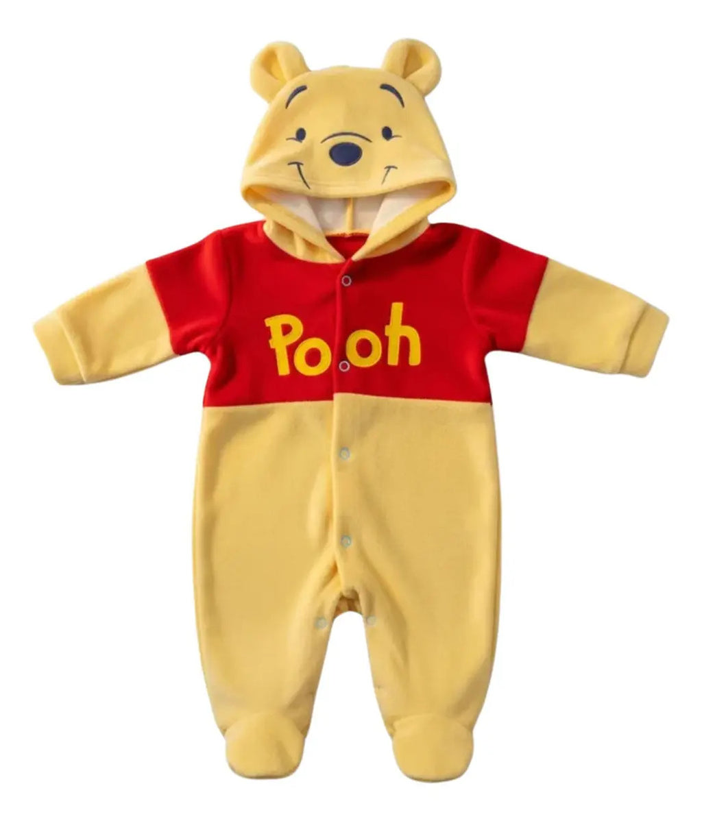 Enterito de Plush con Pies · Talla 0 a 3 Meses