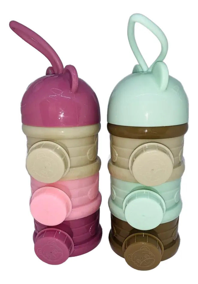 Dispensador de Leche en Polvo de 3 Compartimentos