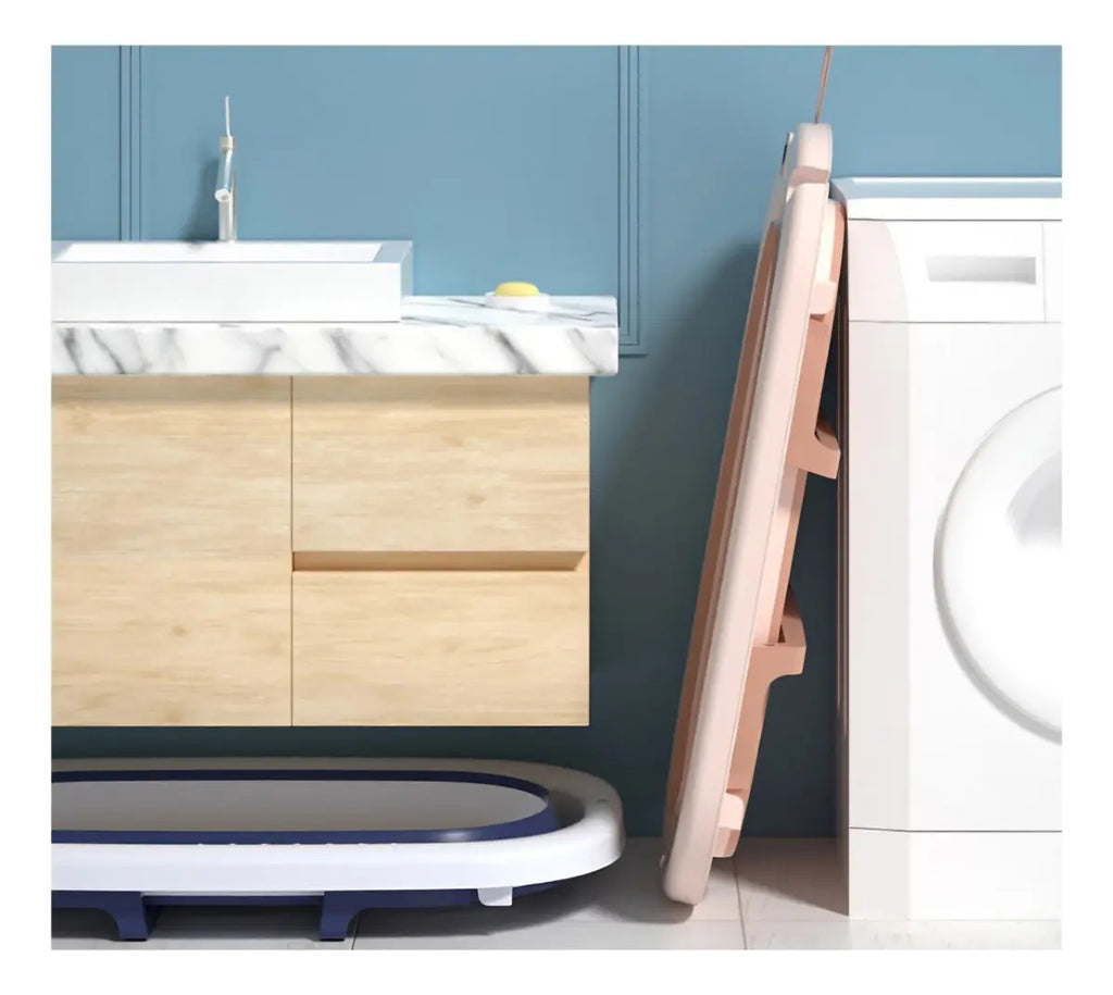 Bañera rosa, accesorios