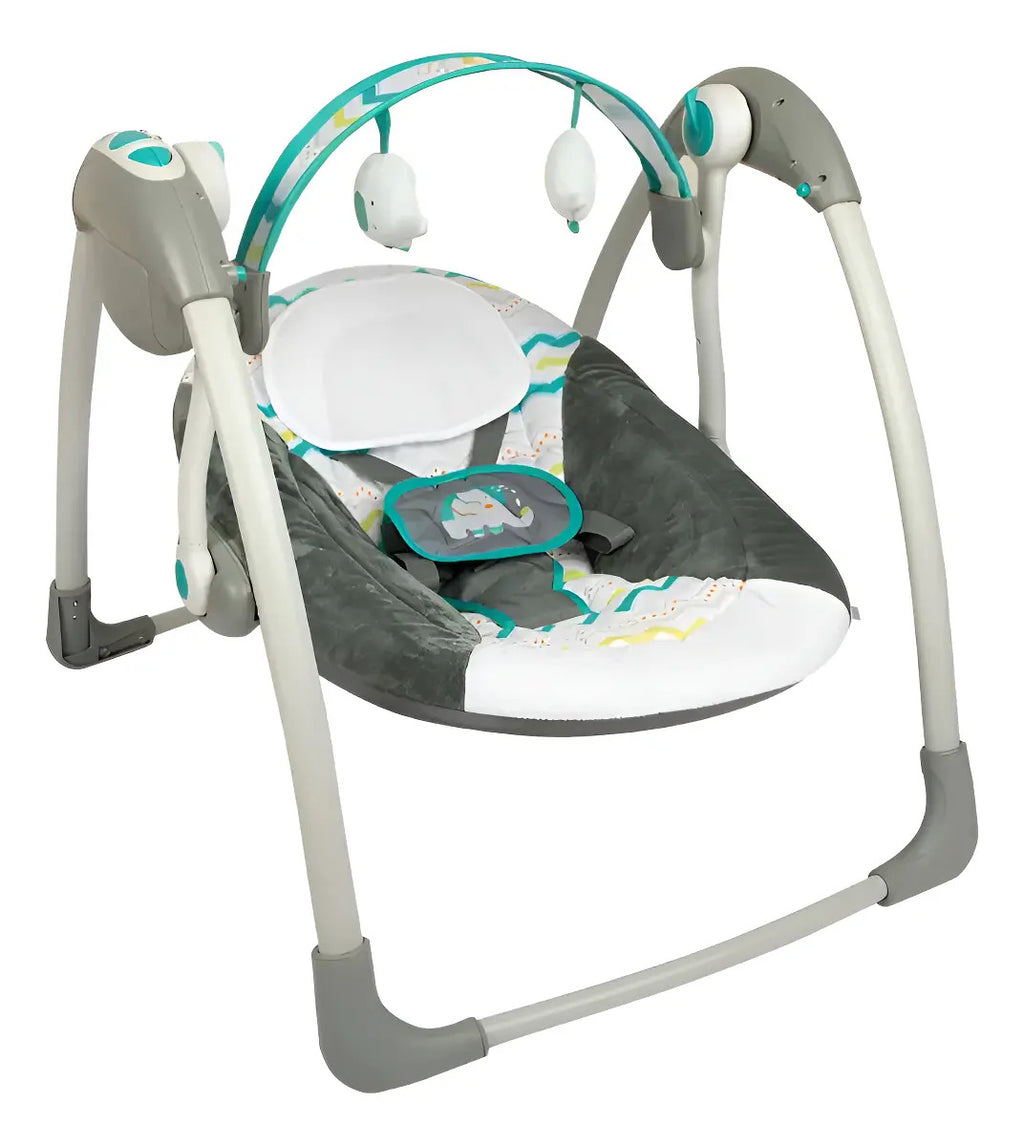 Silla Mecedora Plegable para Bebé con Asiento Reclinable