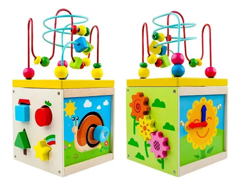 Cubo de Actividades de Madera con Pronosupinador