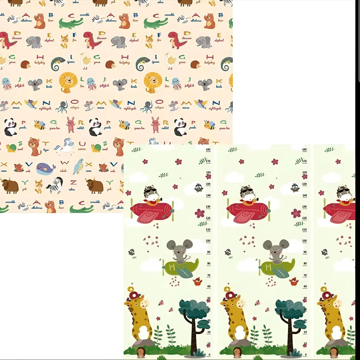 Alfombra Plegable Reversible con Bolso · 180 × 200 cm
