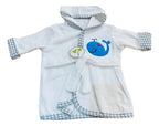 Bata de Baño de Algodón con Capucha · 6 a 18 Meses