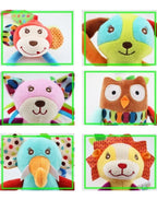 Peluche Sonajero Colgante de Animalito · 38 × 13 cm