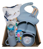 Kit de Alimentación con Babero Estampado y Accesorios