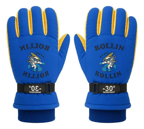 Guantes y Antiparras para Nieve · Talla Infantil 7 a 10 Años