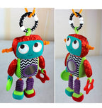 Peluche Sensorial con Sonajero y Mordedor · Varios Diseños