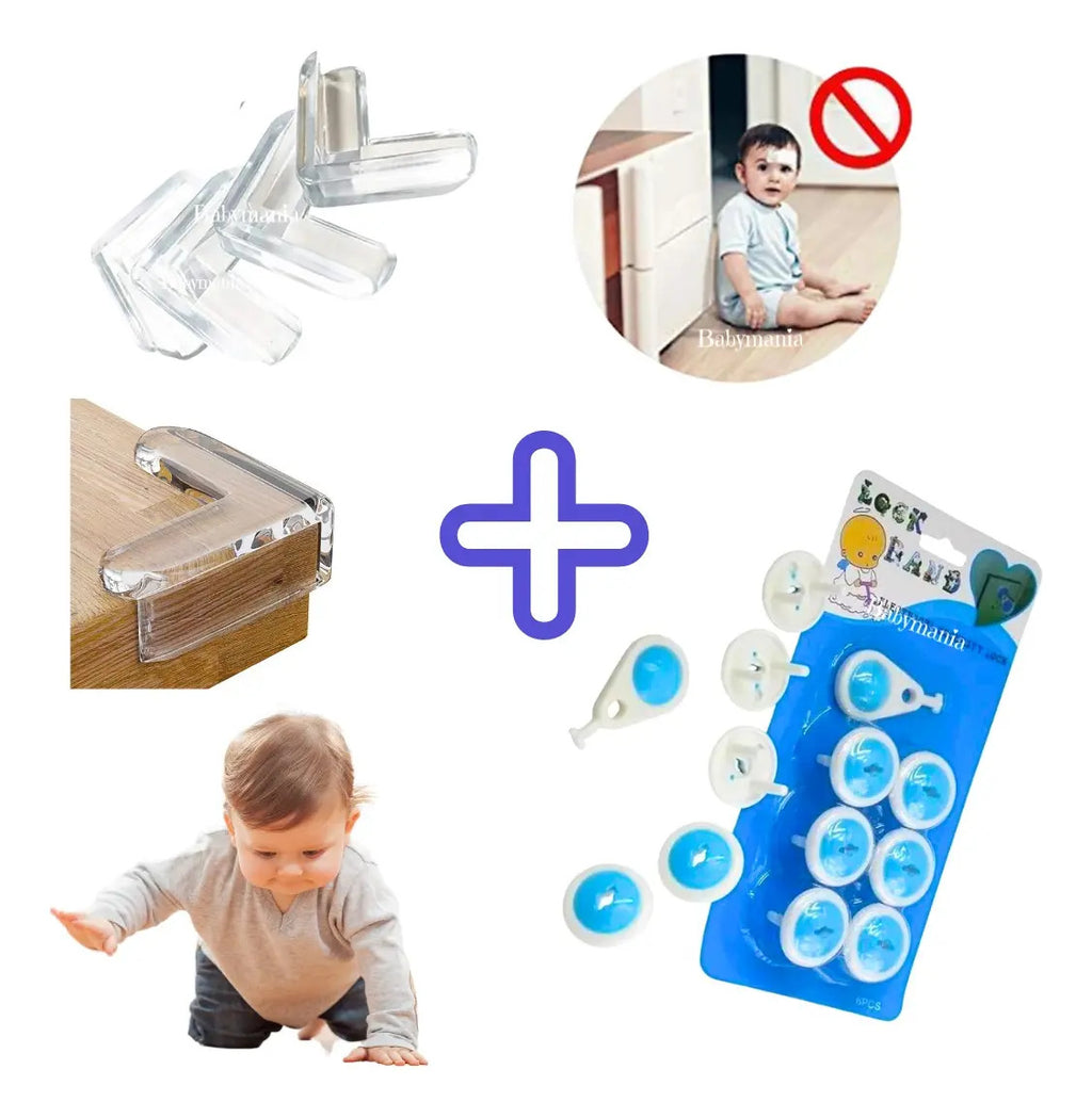 Kit de 6 Protectores de Enchufe y 4 Esquineros