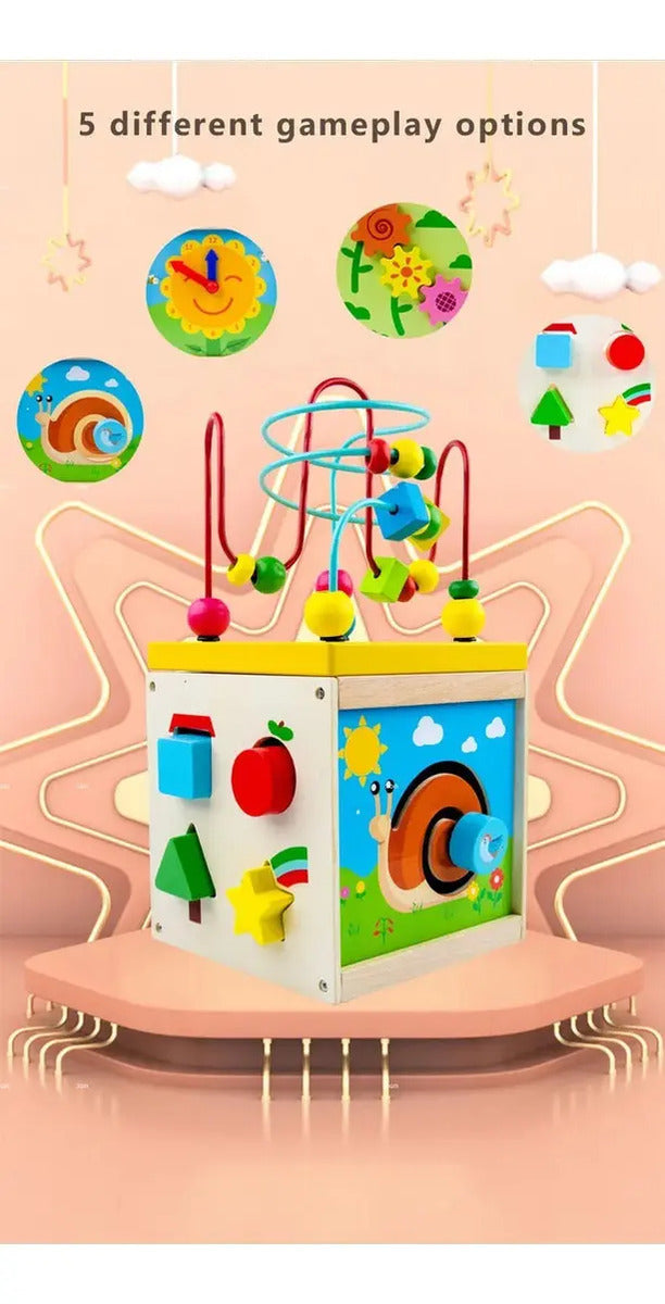Cubo de Actividades de Madera con Pronosupinador