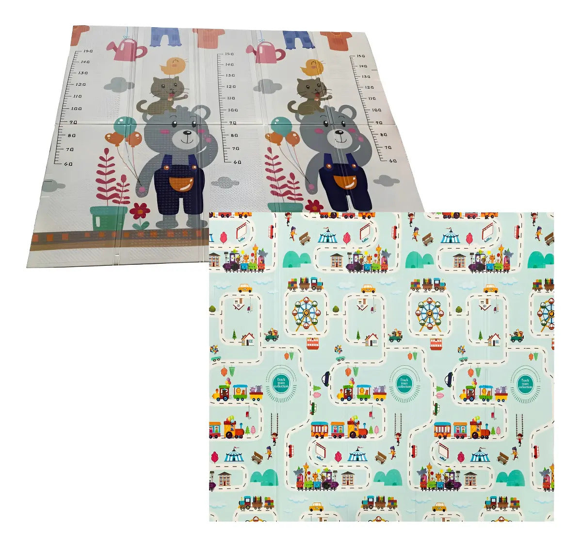 Alfombra Plegable Reversible con Bolso · 180 × 200 cm