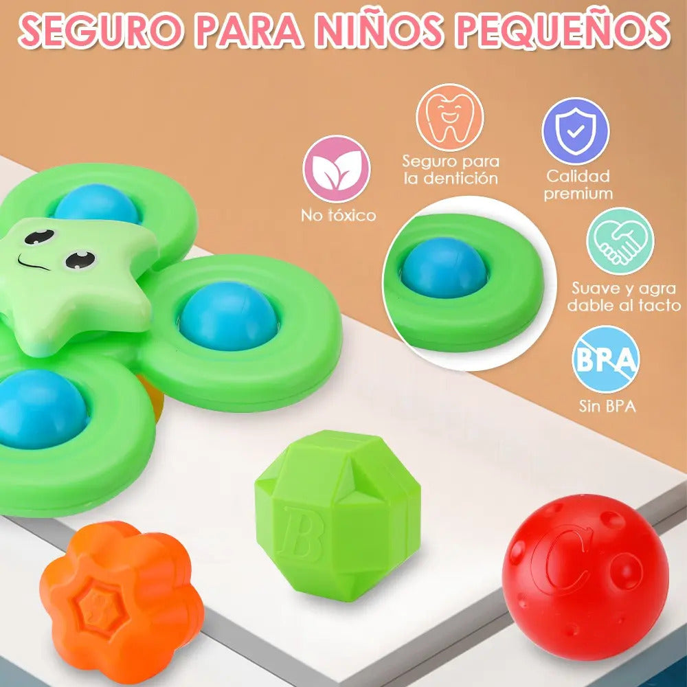 Set de Estimulación para Bebé · 5 Tipos de Juguetes