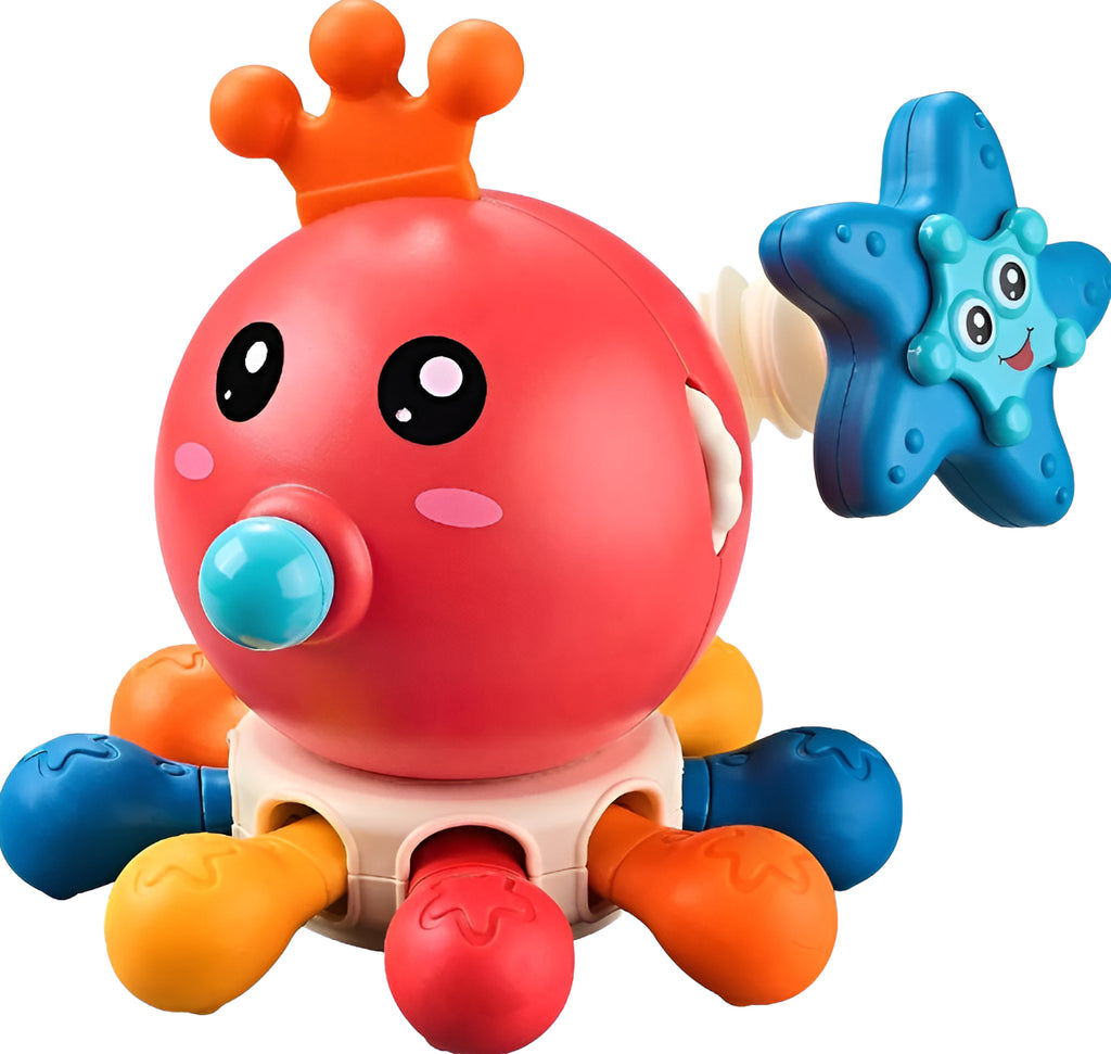 Juguete Sensorial Pulpo con Tentáculos y Piezas de Colores