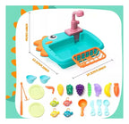 Fregadero de Cocina de Juguete con Grifo y Accesorios