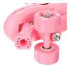 Patines de 4 Ruedas Ajustables Rosados · XS, S y M