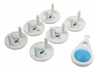 Pack de 6 Tapas de Enchufe Redondo con Llave