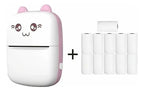 Mini Impresora Térmica Gatita con Bluetooth y 11 Rollos