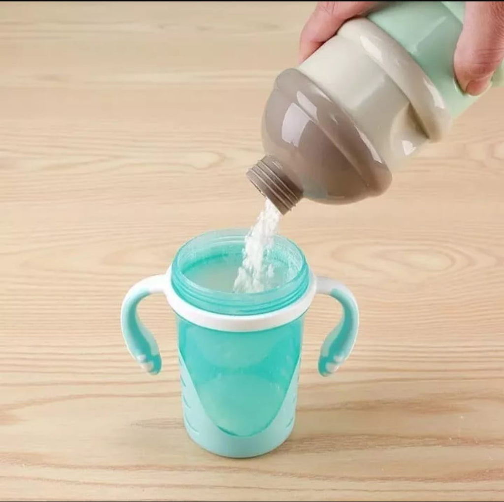 Dispensador Portátil de Leche y Snacks · 3 Niveles