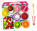 Juego Didáctico de Frutas de Madera